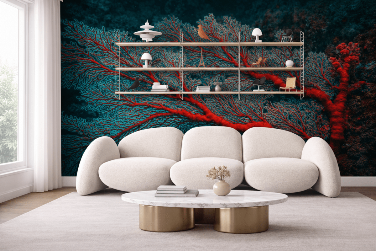 Luminous Coral Veins