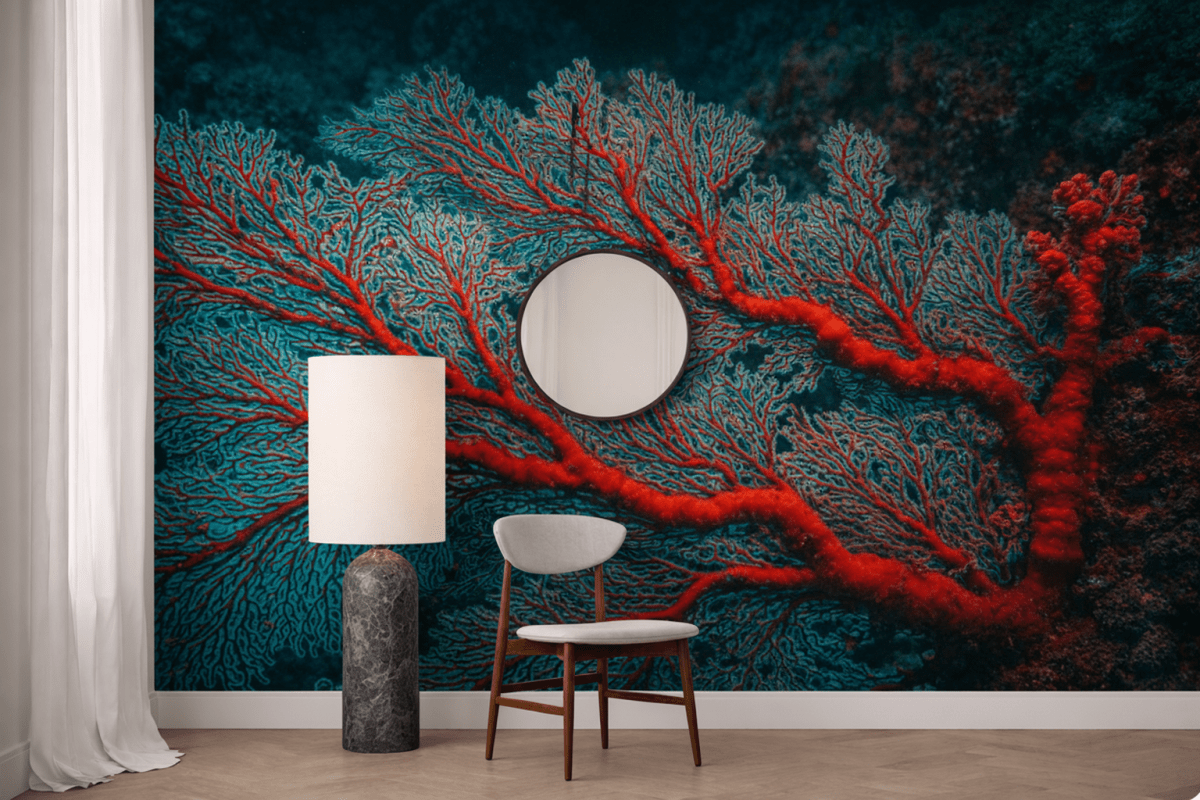 Luminous Coral Veins