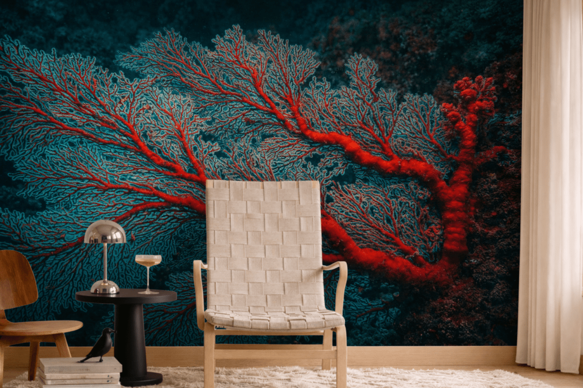 Luminous Coral Veins