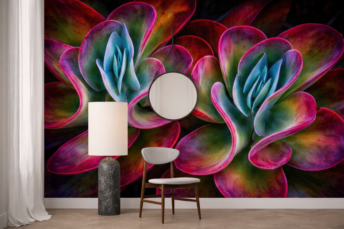 Vibrant Succulent Veil