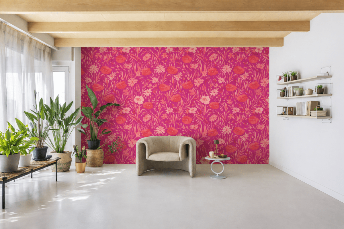 Crimson Blossom Field