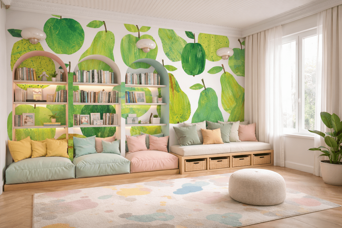 Verdant Orchard Tapestry