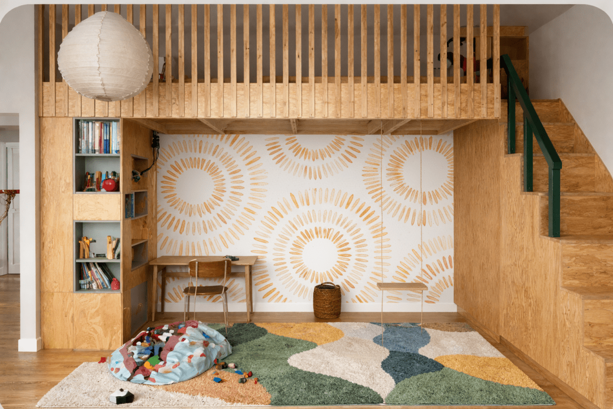 Radiant Pebble Mural