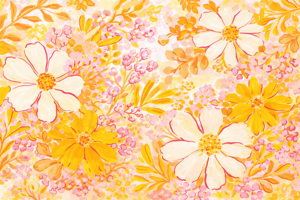 Frosted Flora Mural