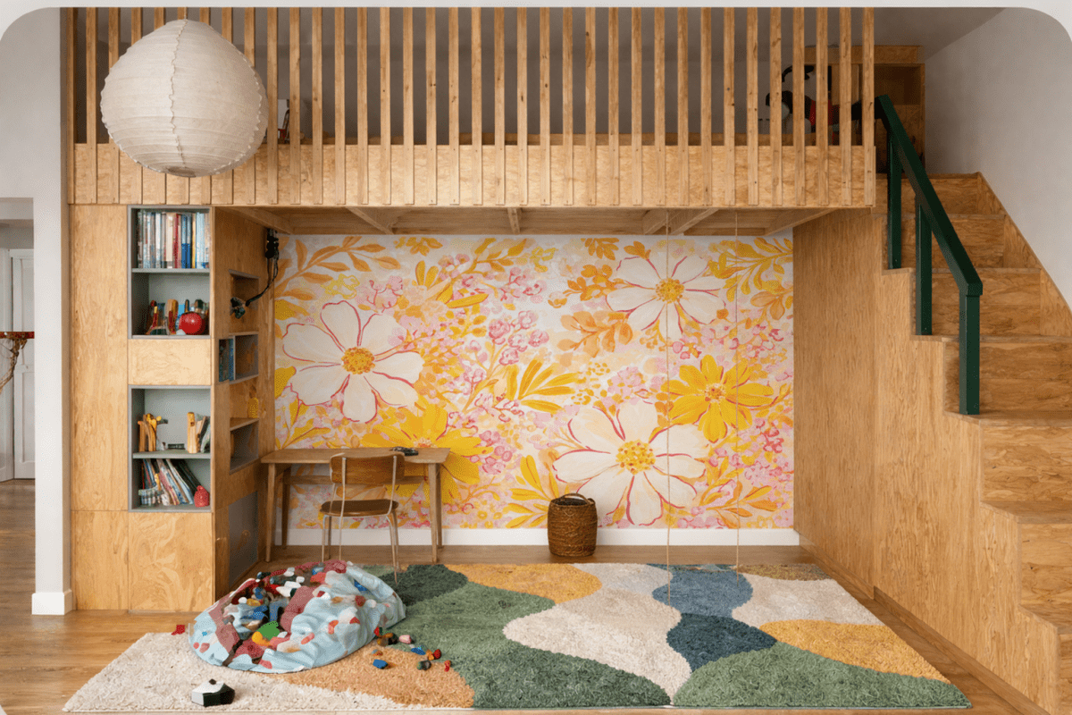Frosted Flora Mural