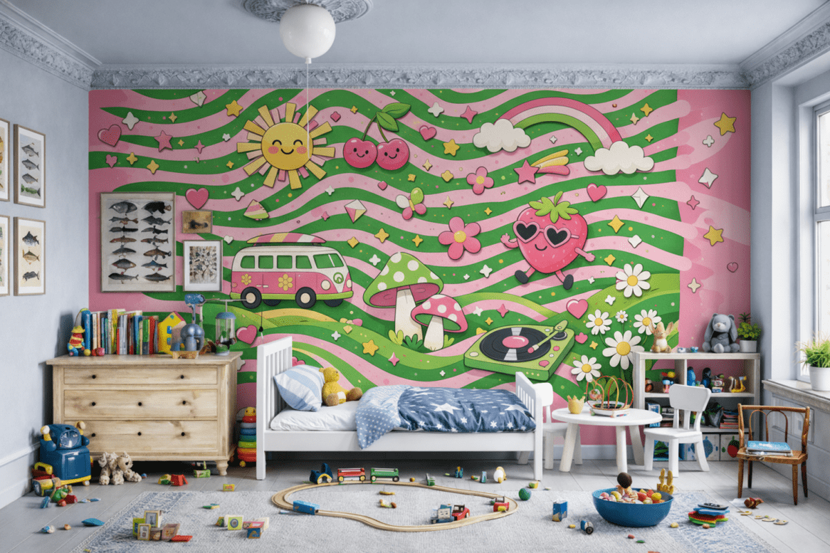 Retro Sunshine Mural