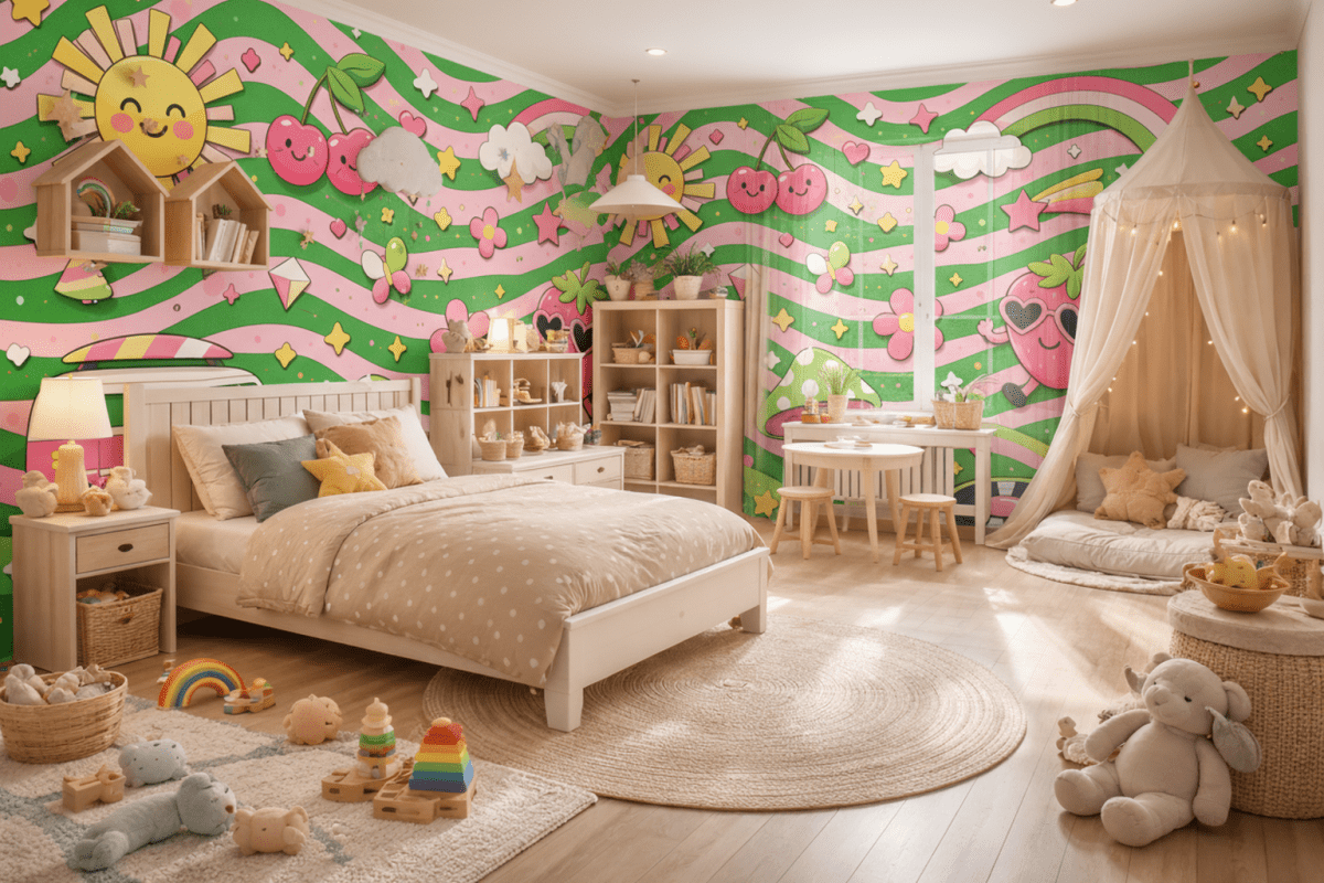 Retro Sunshine Mural