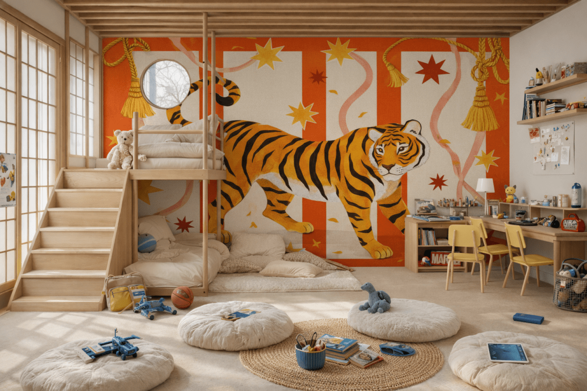 Tiger Tapestry Burst