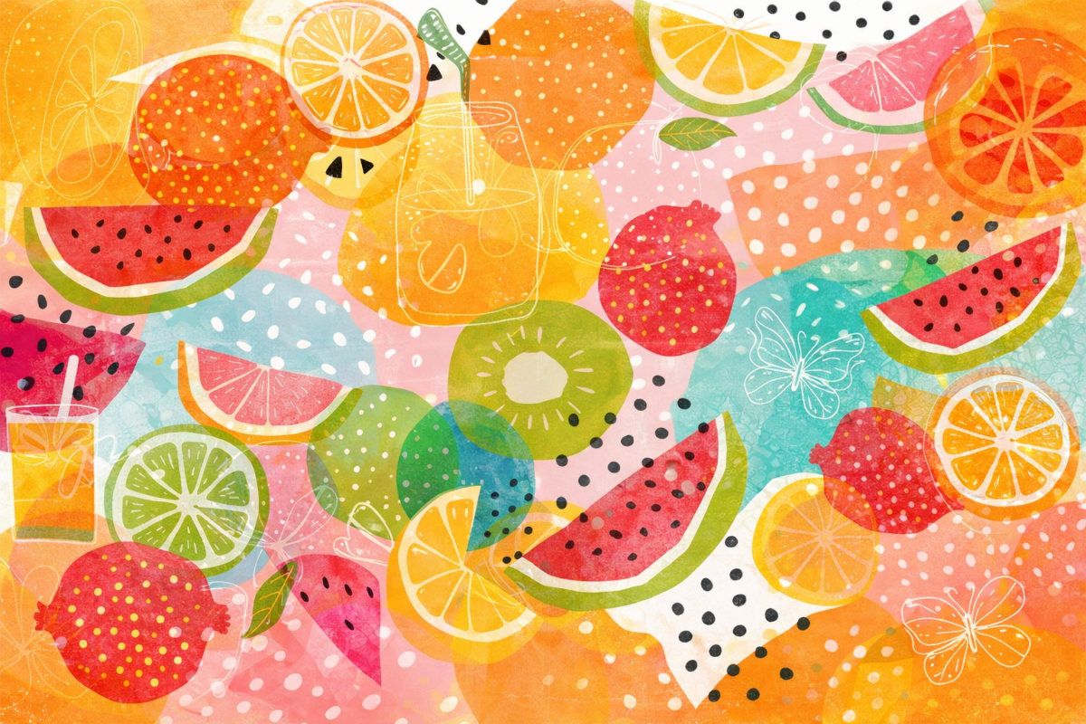 Zesty Mosaic Mural