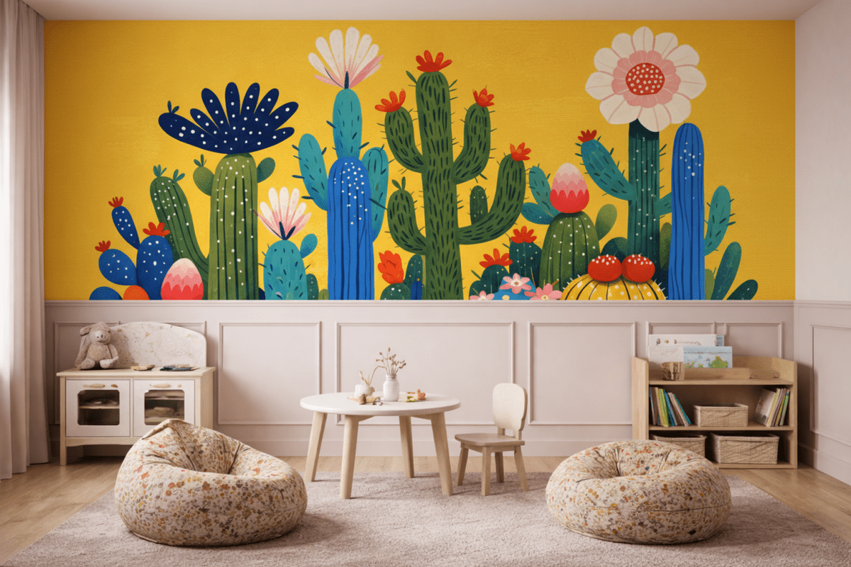 Vibrant Cacti Haven