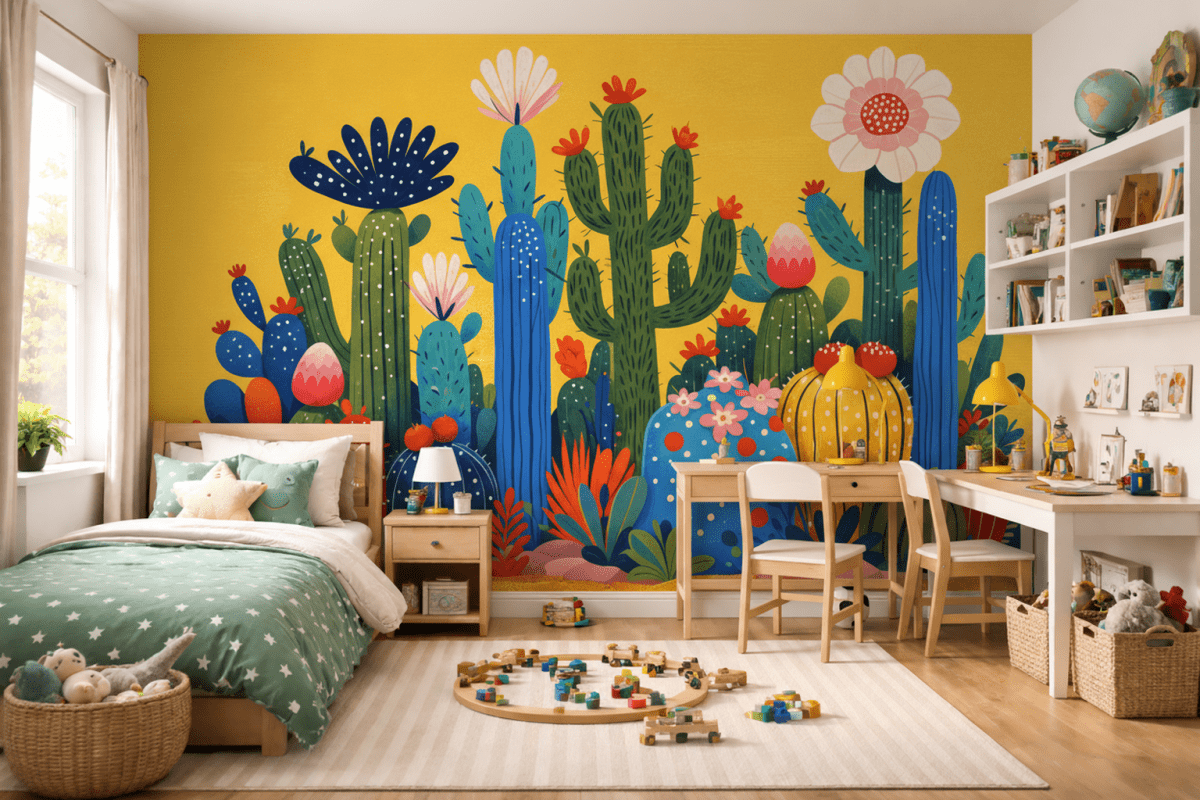 Vibrant Cacti Haven