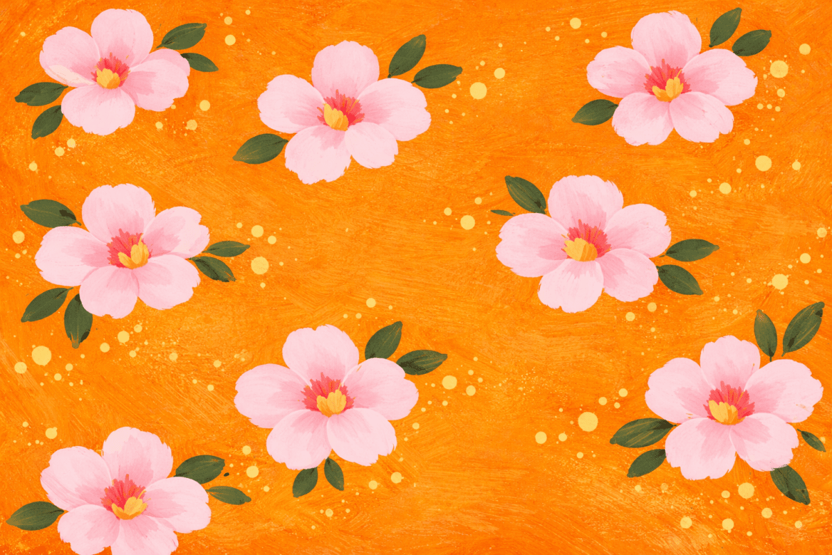 Coral Blossom Mosaic