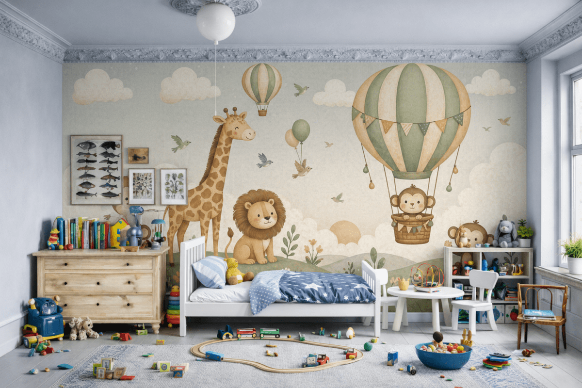 Whimsical Safari Mural
