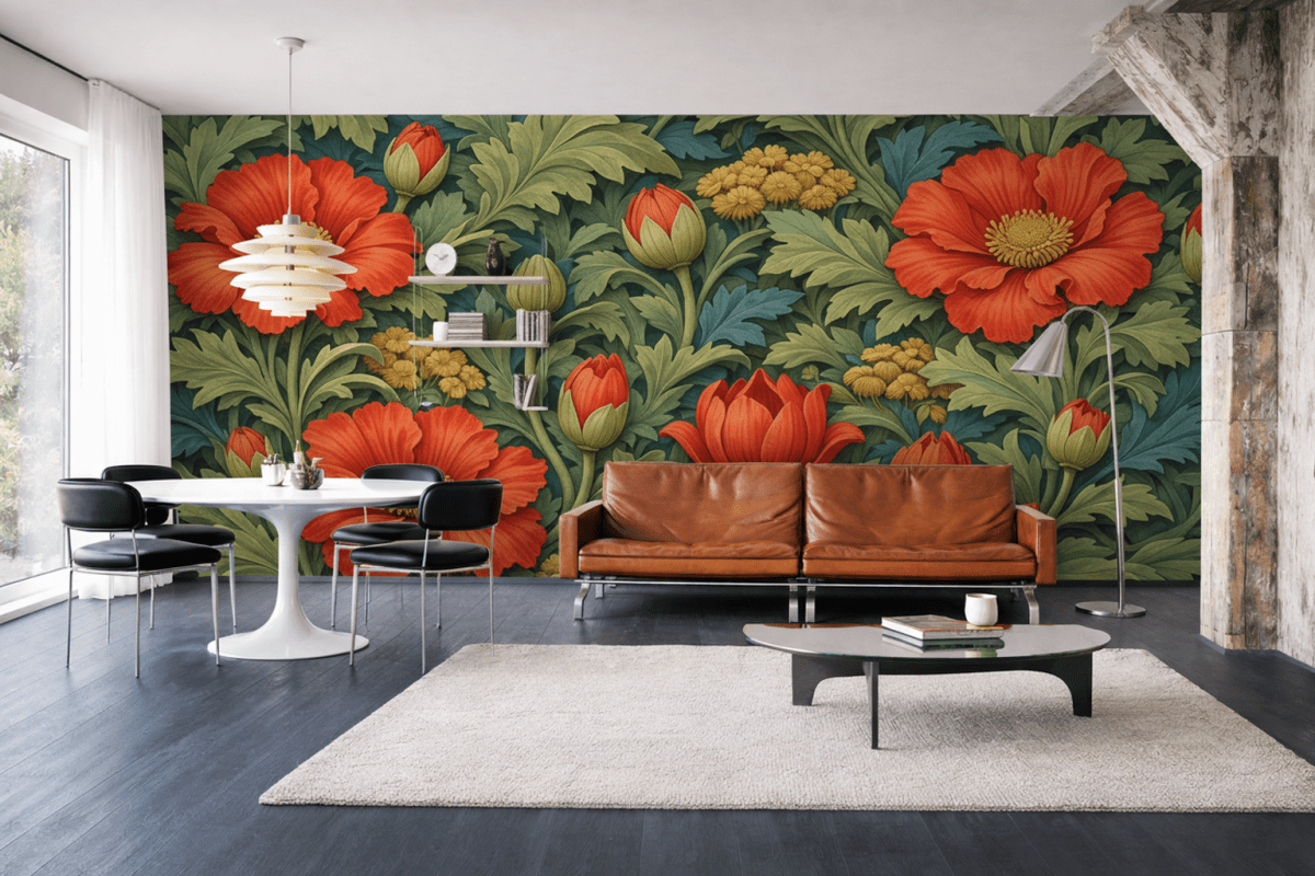 Crimson Blossom Canopy