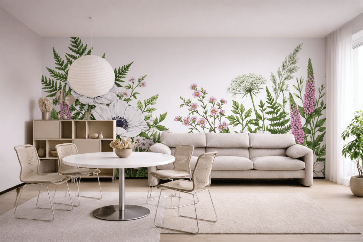 Silken Floral Mosaic