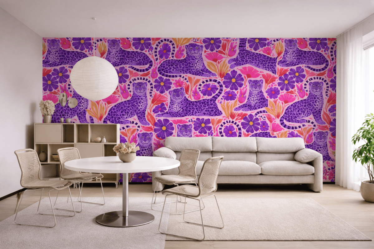 Frosted Feline Tapestry