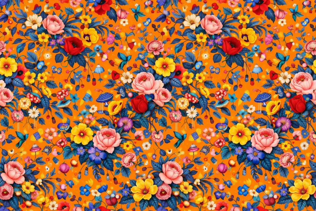 Vibrant Blossom Tapestry