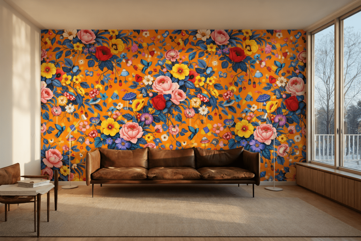 Vibrant Blossom Tapestry