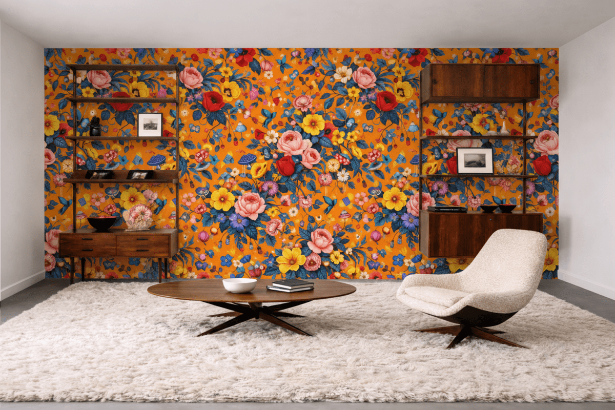 Vibrant Blossom Tapestry