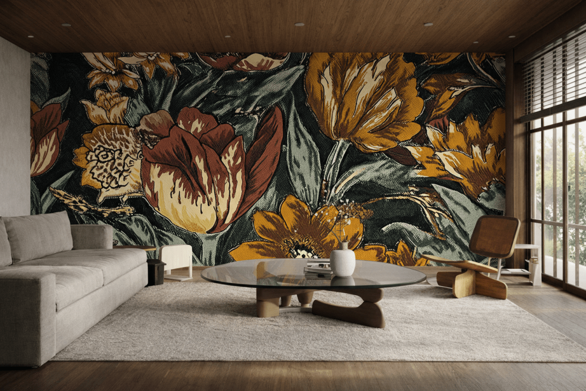 Glowing Blossom Tapestry