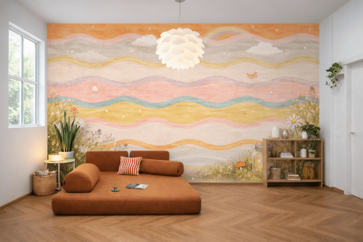 Whimsical Meadow Waves