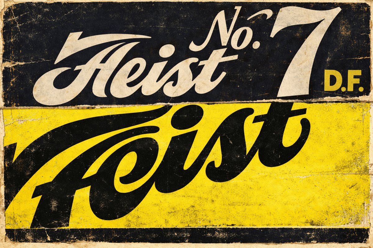 Retro Lettering Mosaic