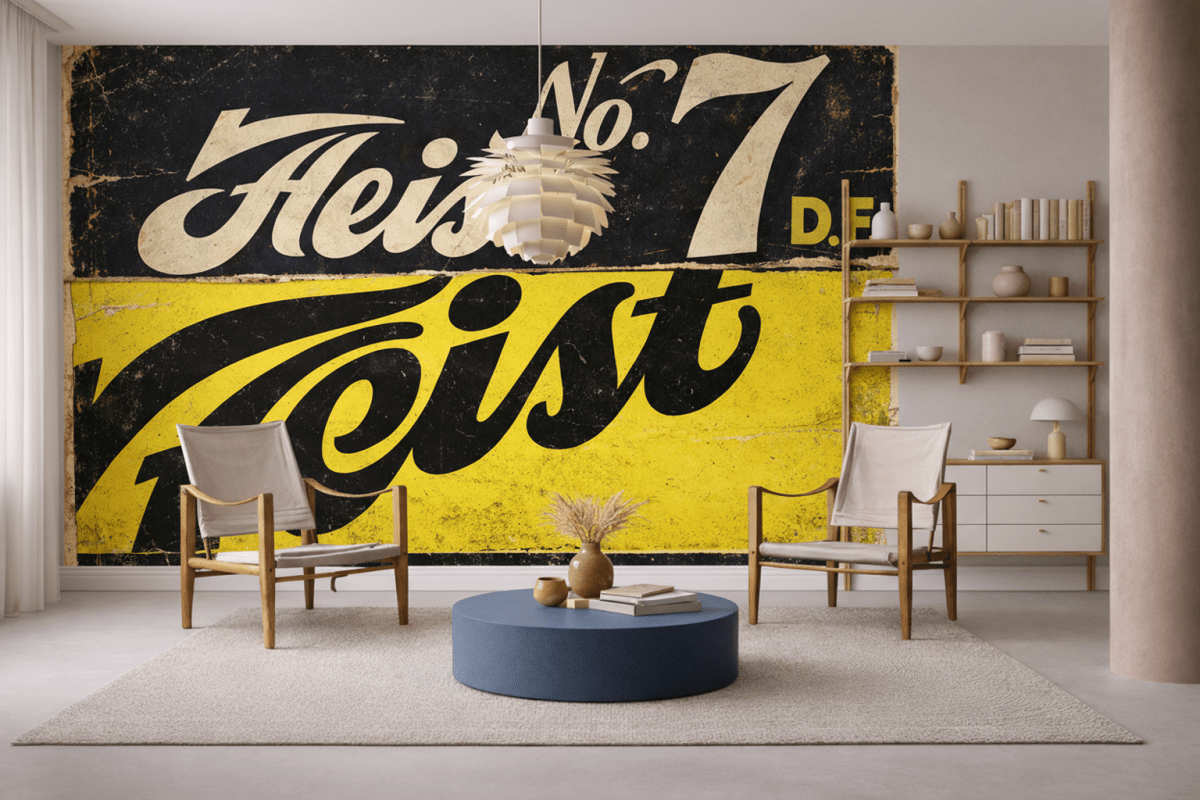 Retro Lettering Mosaic