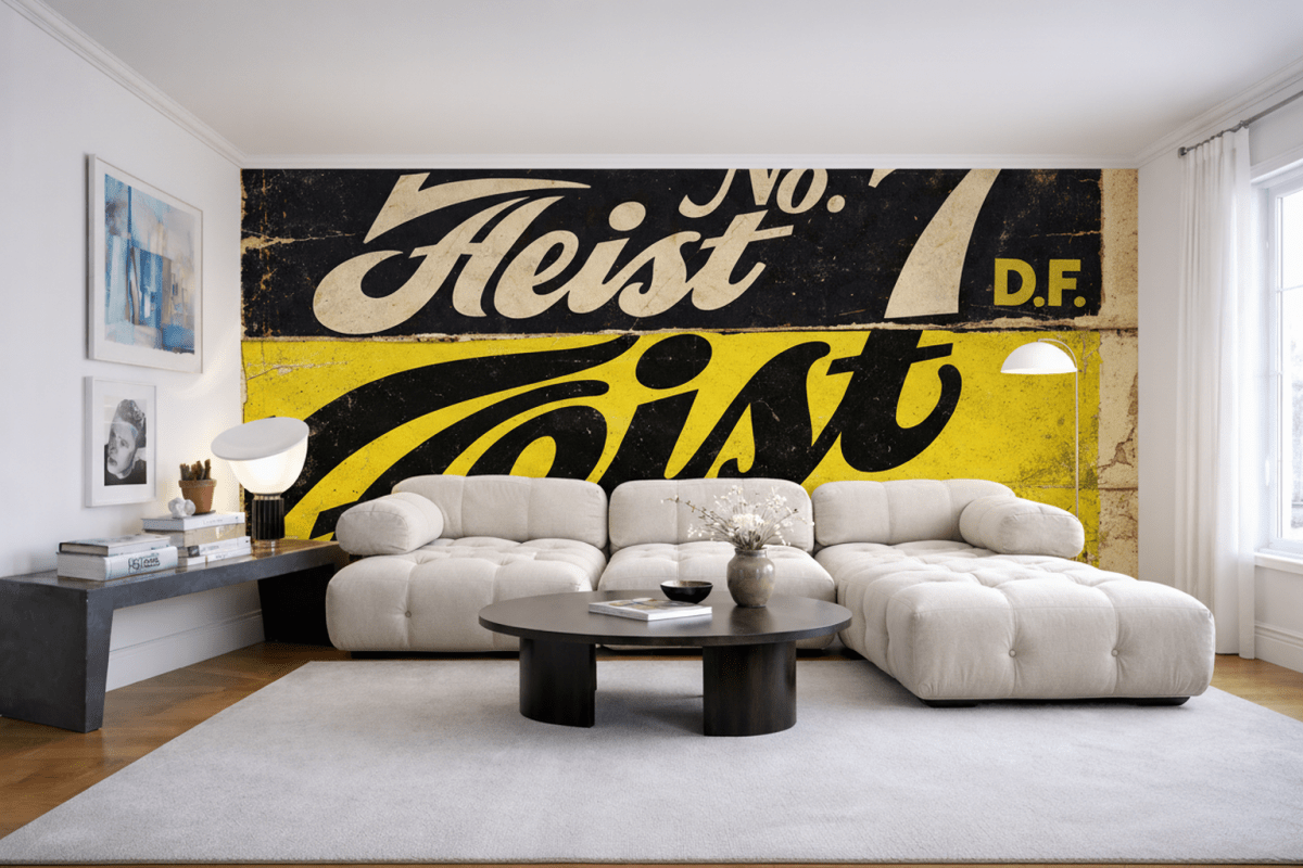 Retro Lettering Mosaic