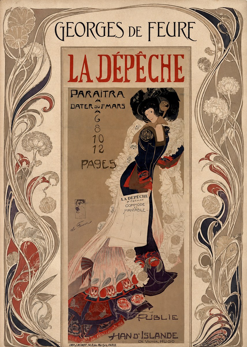 Georges de Feure La Dépêche I No1 - Póster