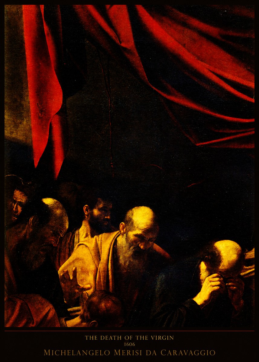 Michelangelo Merisi da Caravaggio The Death of the Virgin I No5 - Póster