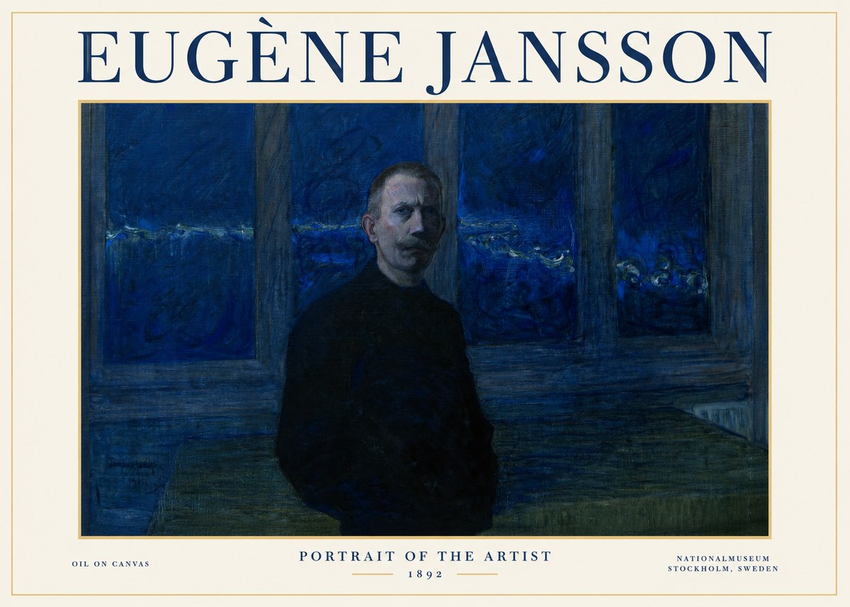 Eugène Jansson Portrait of the Artist I No1 - Póster