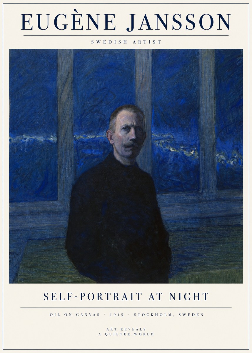 Eugène Jansson Portrait of the Artist I No5 - Póster
