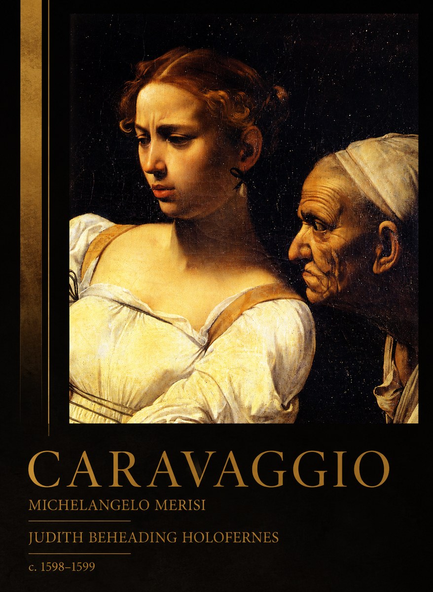 Michelangelo Merisi da Caravaggio Judith Beheading Holofernes I No2 - Póster