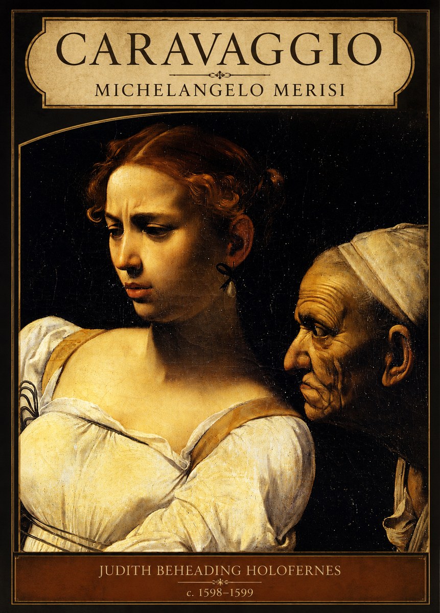 Michelangelo Merisi da Caravaggio Judith Beheading Holofernes I No6 - Póster