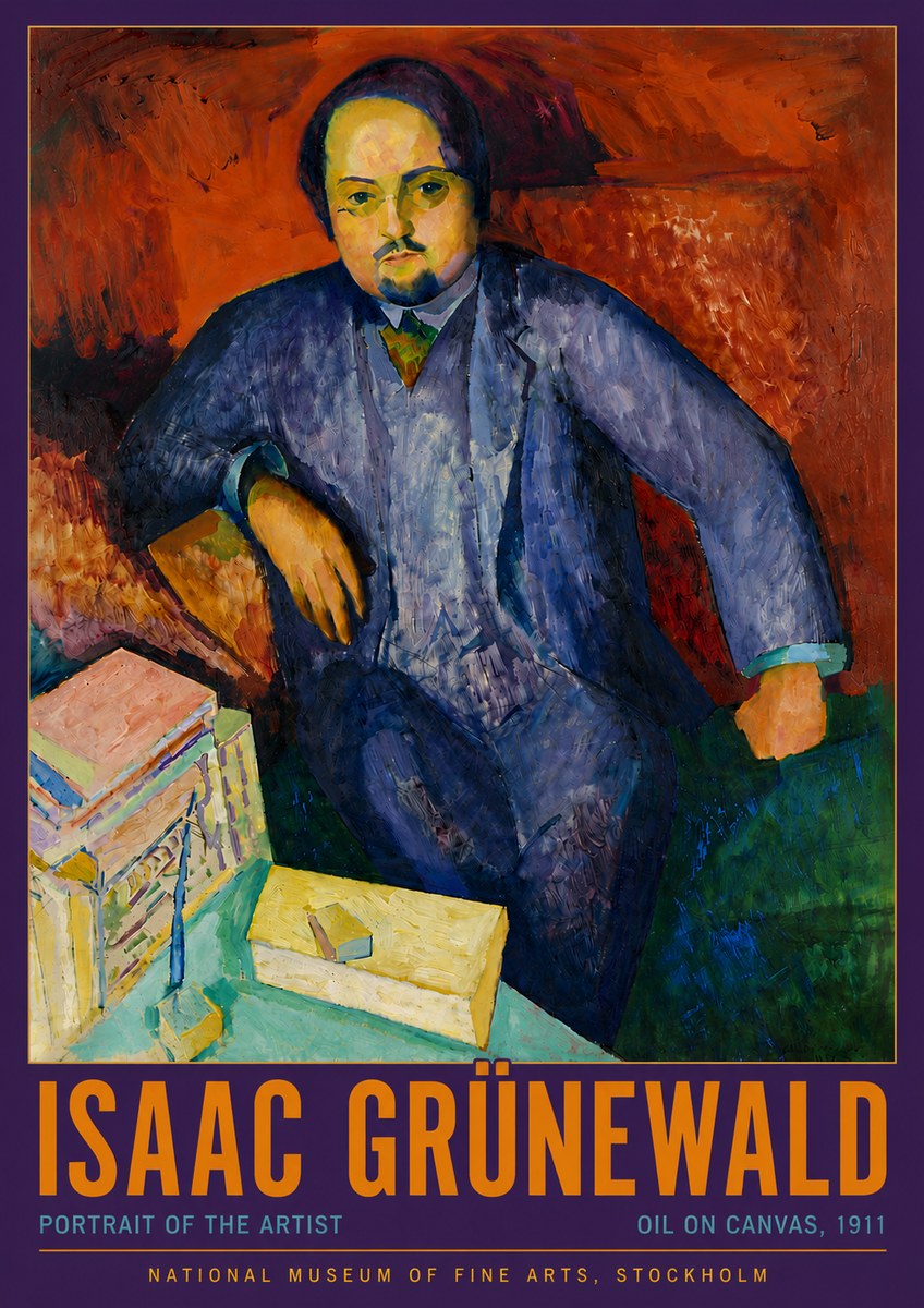 Isaac Grünewald Portrait of the Artist No4 - Póster