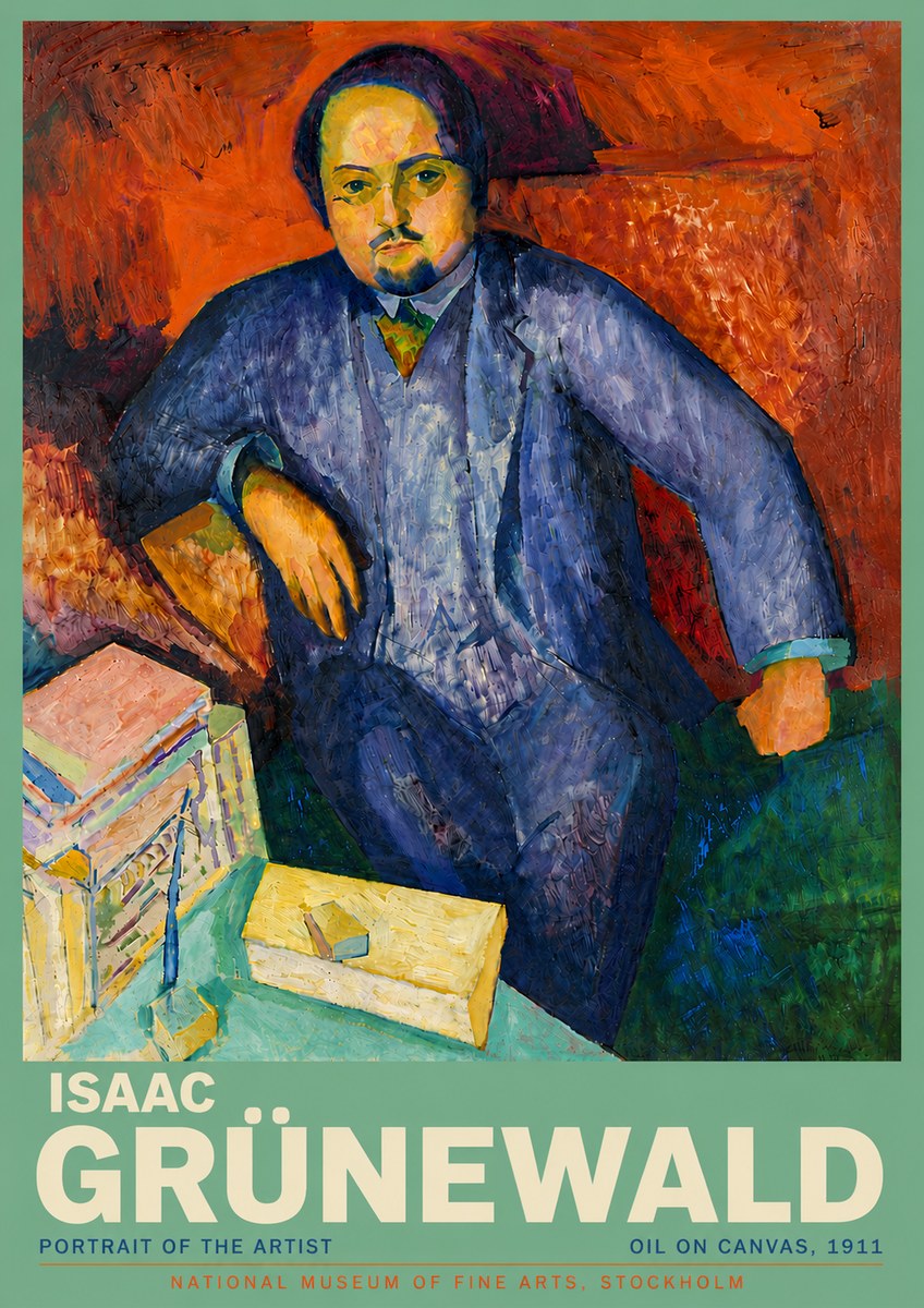 Isaac Grünewald Portrait of the Artist No5 - Póster