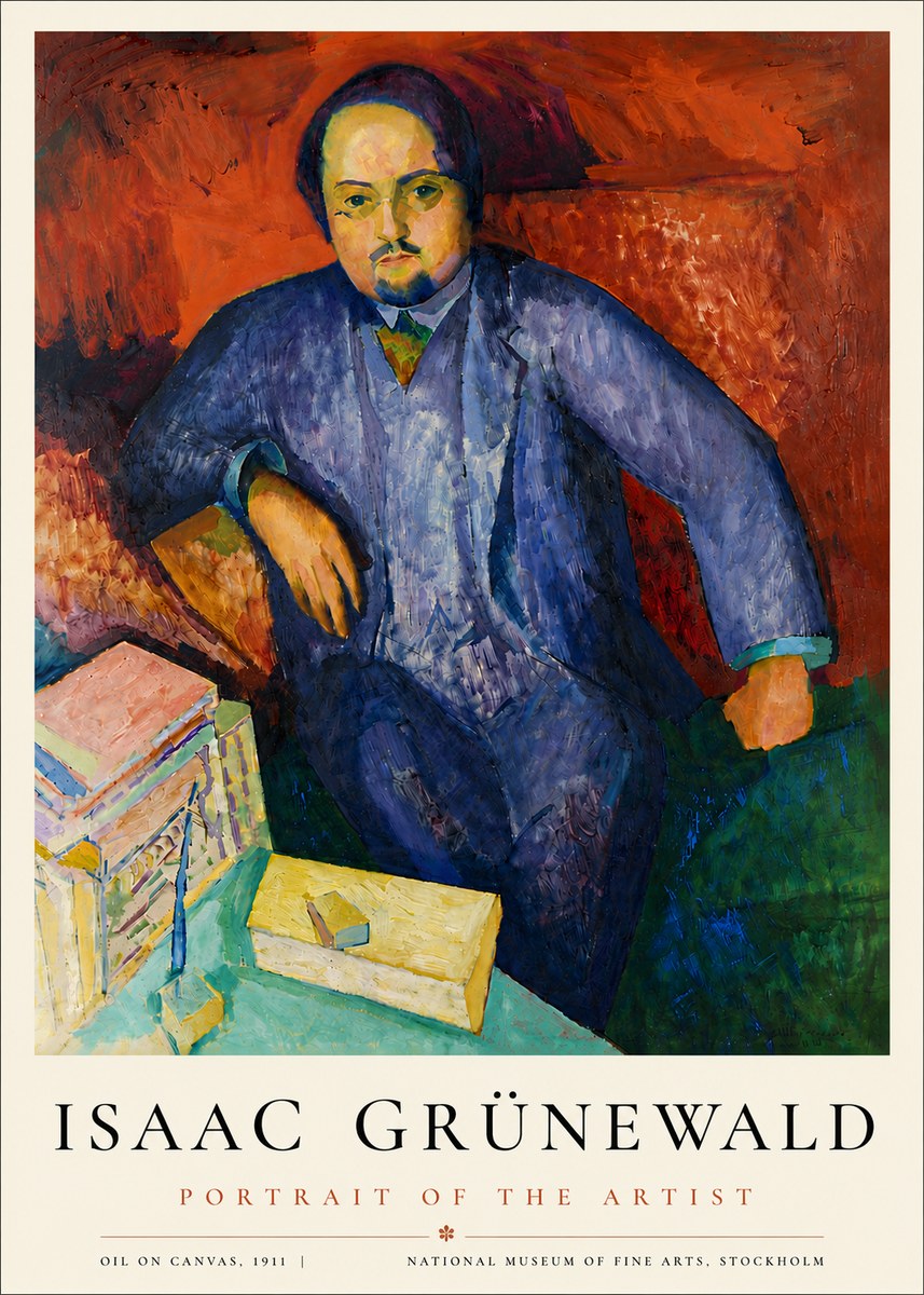 Isaac Grünewald Portrait of the Artist No6 - Póster