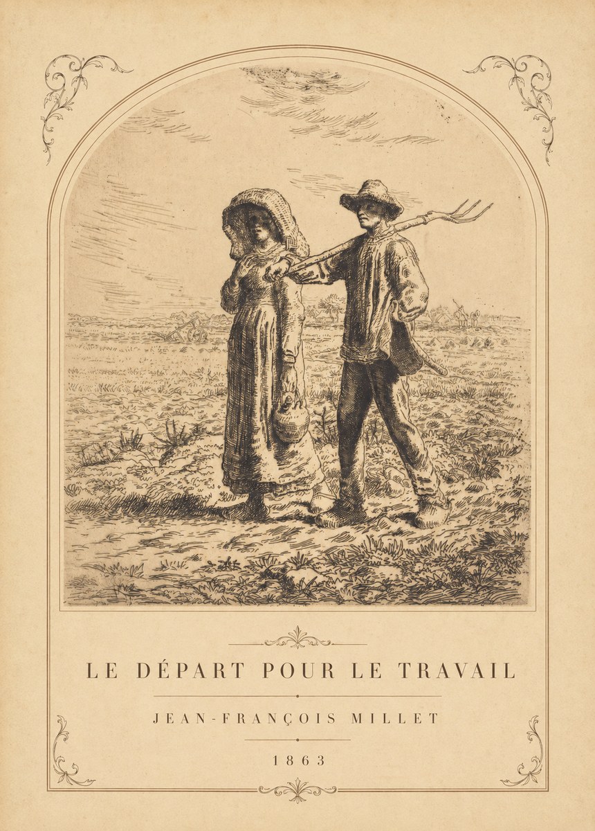 Jean-François Millet Le Départ Pour Le Travail I No3 - Póster