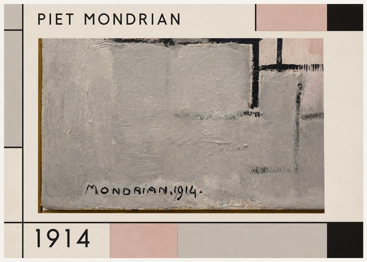 Piet Mondrian Composition 1914 No1 - Póster