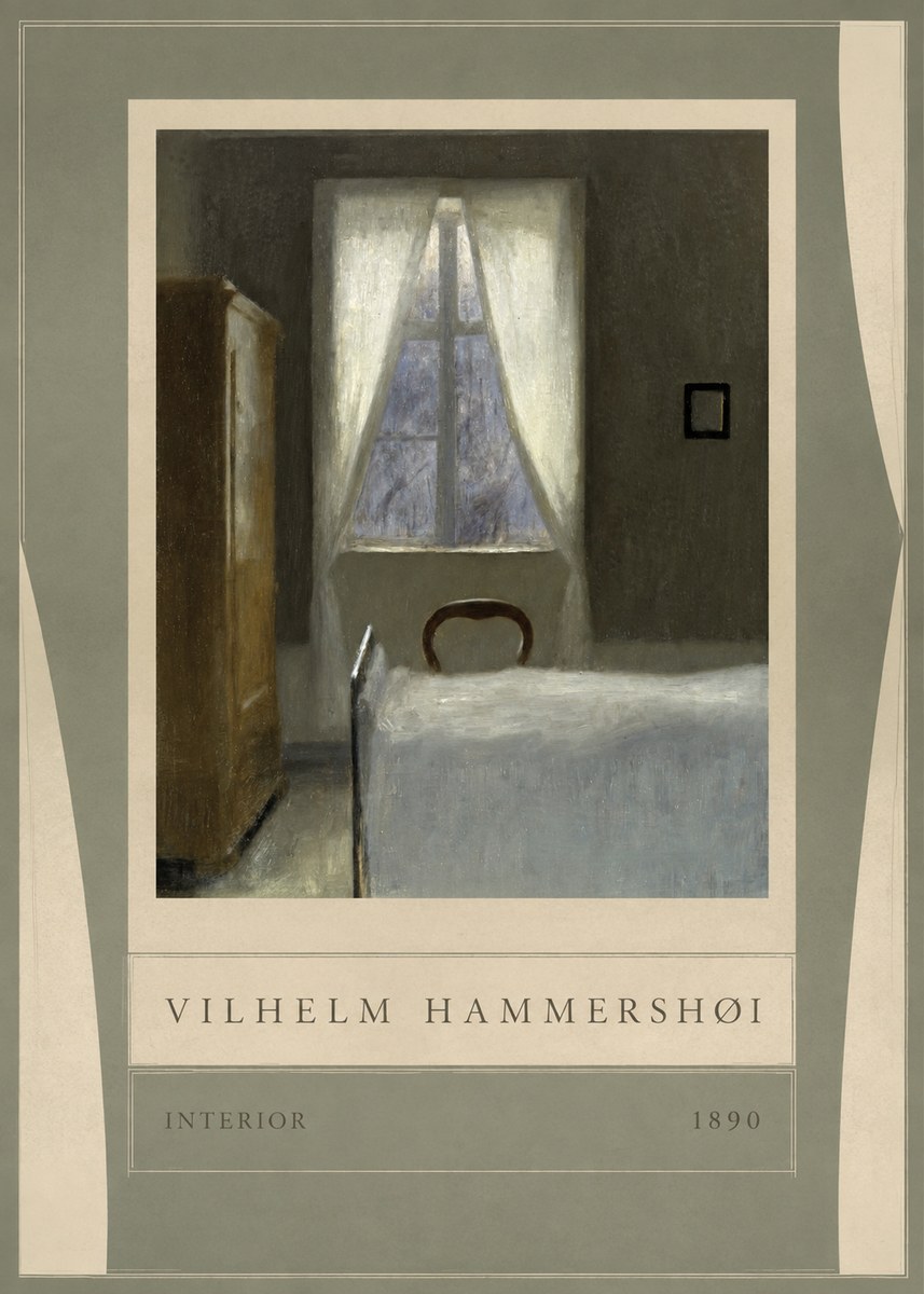 Vilhelm Hammershøi Interior I No6 - Póster