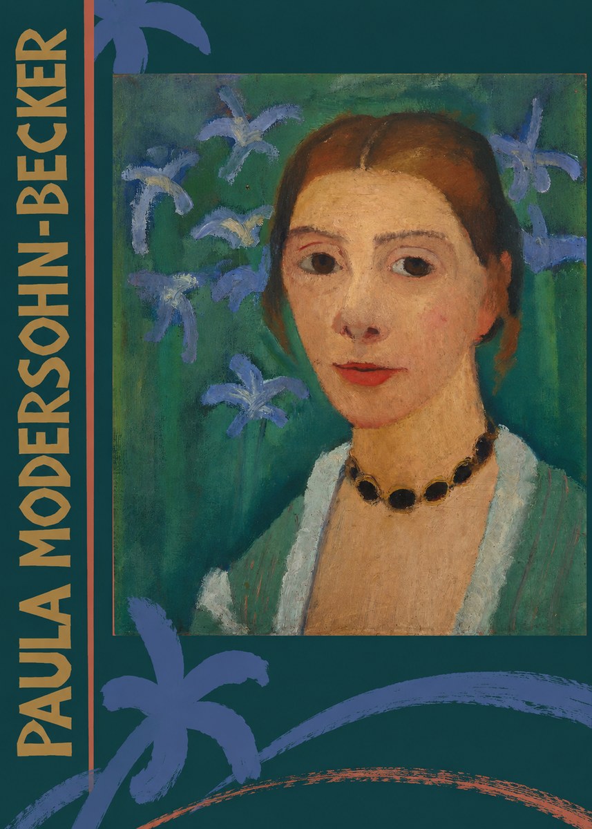Paula Modersohn-Becker Self-portrait with Blue Flowers No2 - Póster