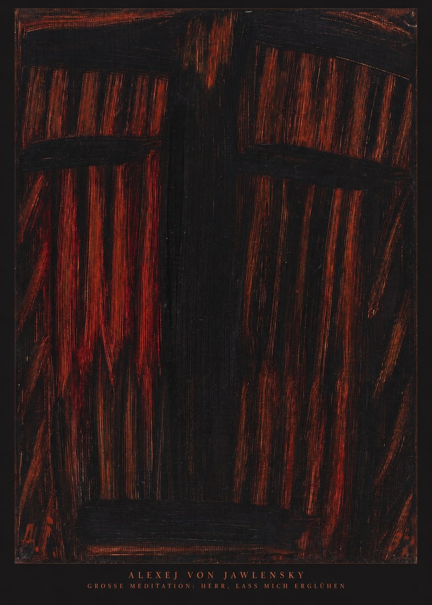 Alexej von Jawlensky Grosse Meditation: Herr, Lass Mich Erglühen No6 - Póster