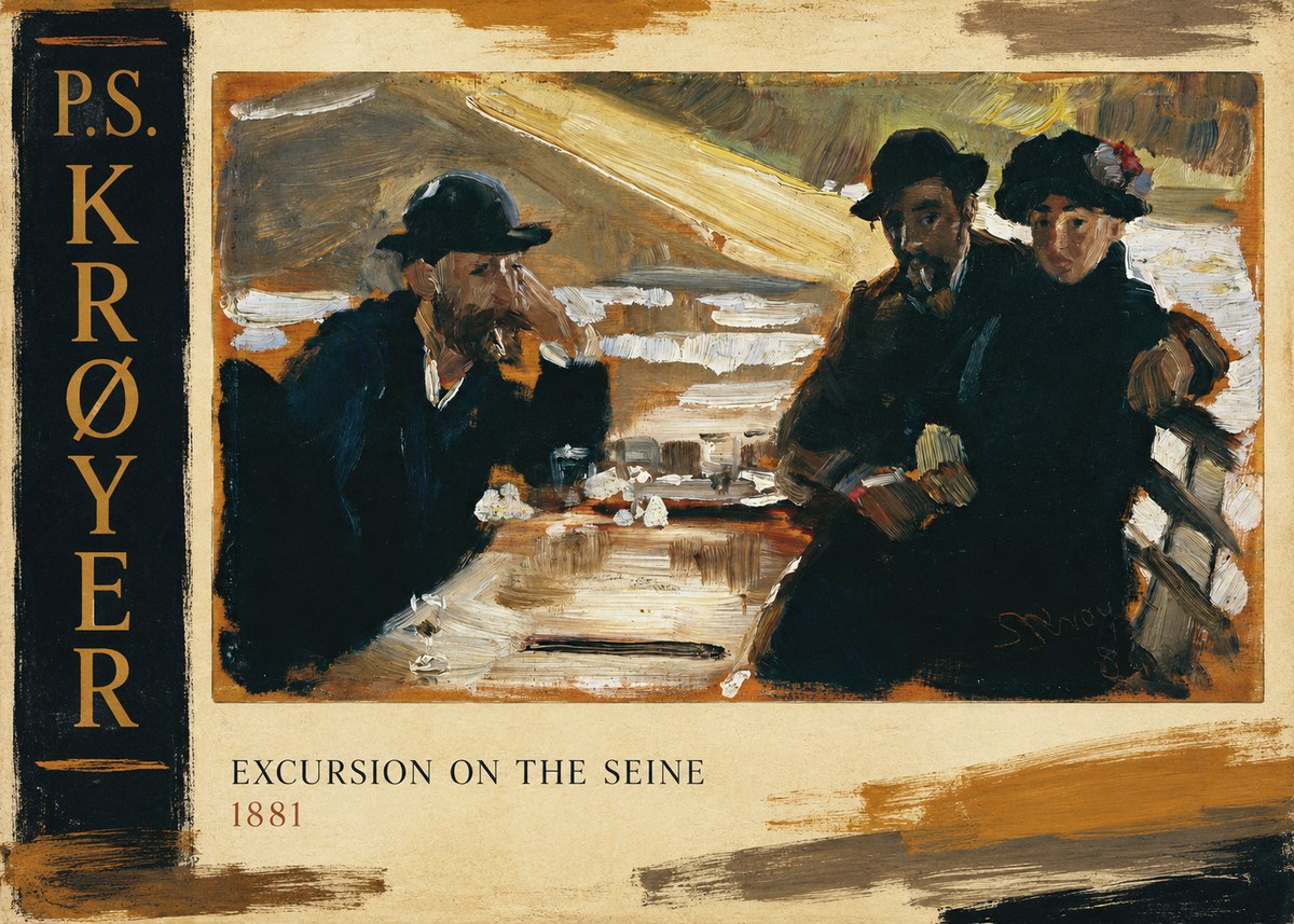 P.S. Krøyer Excursion on the Seine No5 - Póster