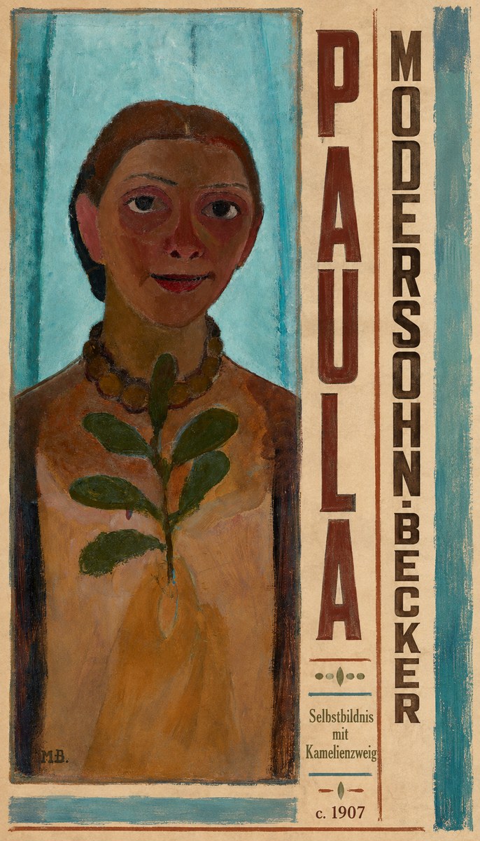 Paula Modersohn-Becker Selbstbildnis Mit Kamelienzweig No4 - Póster