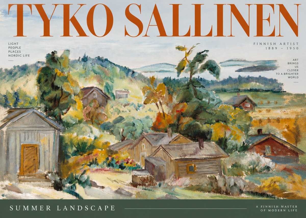 Tyko Sallinen Summer Landscape No2 - Póster