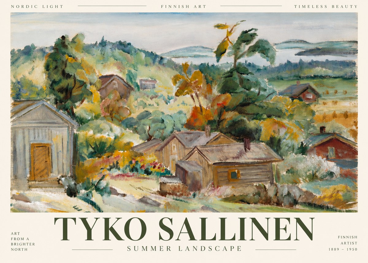Tyko Sallinen Summer Landscape No4 - Póster