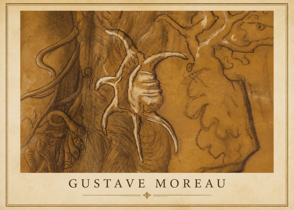 Gustave Moreau Mystical Shell Study No1 - Póster