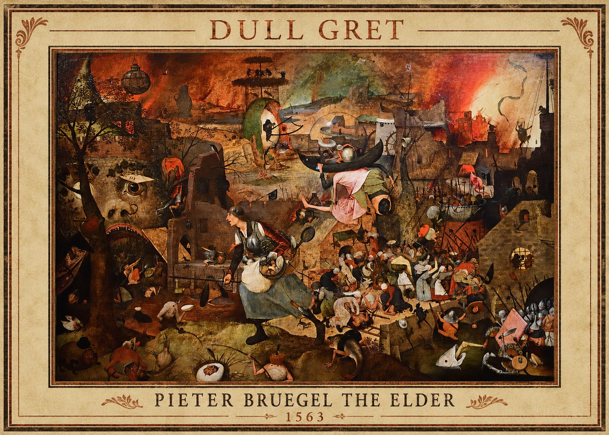 Pieter Bruegel Dull Gret I No1 - Póster