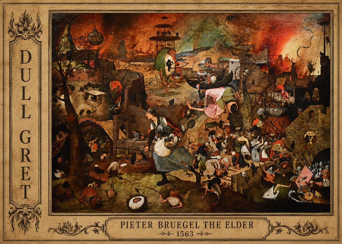 Pieter Bruegel Dull Gret I No2 - Póster