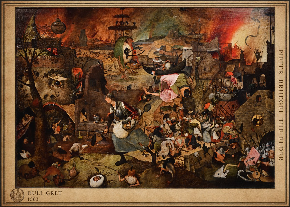 Pieter Bruegel Dull Gret I No5 - Póster
